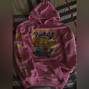 SOLD ‼️ 90s Show Rugrats Pullover Hoodie in Pink for Men’s. size M Fanatics new